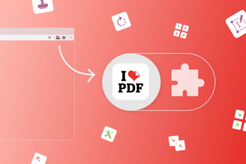 Edit PDFs with the Chrome extension from iLovePDF
