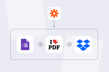 How to automatically store image files from Google Forms as PDFs in Dropbox